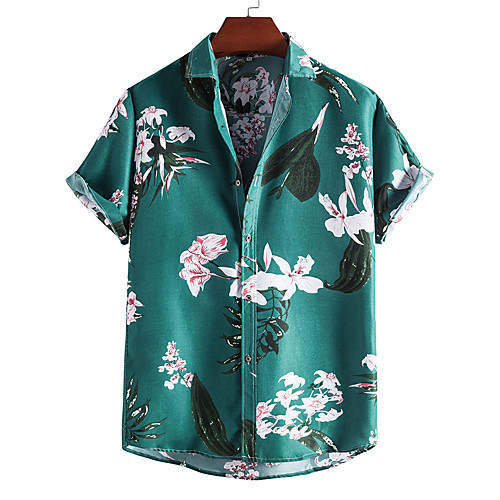 Men's Shirt 3D Print Graphic Prints Print Short Sleeve Vacation Tops Beach Green
Men's Shirt 3D Print Graphic Prints Print Short Sleeve Vacation Tops Beach Green