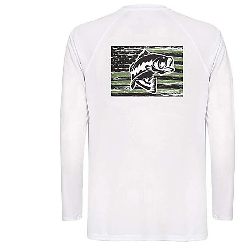 CAWANFLY Men's Fishing Shirt Outdoor Long Sleeve UPF50 UV Protection Quick Dry Lightweight Breathable Top Autumn / Fall Spring Summer Athleisure Fishing Camping & Hiking White / Micro-elastic
CAWANFLY Men's Fishing Shirt Outdoor Long Sleeve UPF50 UV Protection Quick Dry Lightweight Breathable Top Autumn / Fall Spring Summer Athleisure Fishing Camping & Hiking White / Micro-elastic