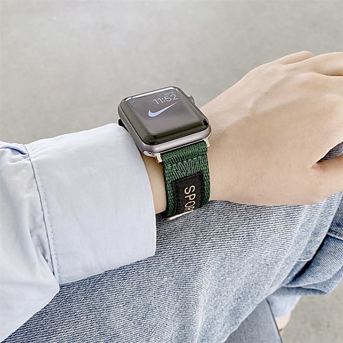 Smart Watch Band for Apple iWatch 1 pcs Classic Buckle Canvas Replacement Wrist Strap for Apple Watch Series SE / 6/5/4/3/2/1
Smart Watch Band for Apple iWatch 1 pcs Classic Buckle Canvas Replacement Wrist Strap for Apple Watch Series SE / 6/5/4/3/2/1
