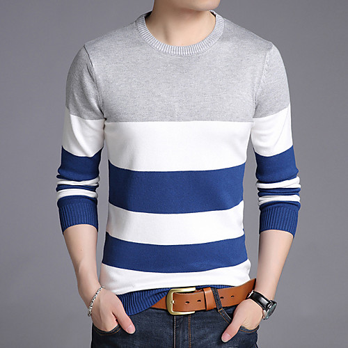 Men's Stylish Vintage Style Knitted Color Block Pullover Sweater Long Sleeve Sweater Cardigans Crew Neck Fall Winter Yellow Gray Red
Men's Stylish Vintage Style Knitted Color Block Pullover Sweater Long Sleeve Sweater Cardigans Crew Neck Fall Winter Yellow Gray Red