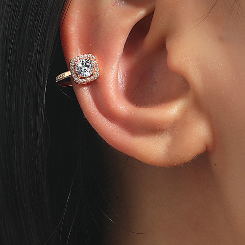 Cubic Zirconia Ear Cuff Single Earring Geometrical Stylish Simple European Korean Sweet Imitation Diamond Earrings Jewelry Silver / Gold For Wedding Party Evening Street Birthday Beach
Cubic Zirconia Ear Cuff Single Earring Geometrical Stylish Simple European Korean Sweet Imitation Diamond Earrings Jewelry Silver / Gold For Wedding Party Evening Street Birthday Beach