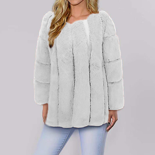 Women's Faux Fur Coat Wedding Fall Winter Regular Coat Regular Fit Chic & Modern Elegant & Luxurious Jacket Long Sleeve Solid Colored Classic Blushing Pink Khaki / Spring
Women's Faux Fur Coat Wedding Fall Winter Regular Coat Regular Fit Chic & Modern Elegant & Luxurious Jacket Long Sleeve Solid Colored Classic Blushing Pink Khaki / Spring