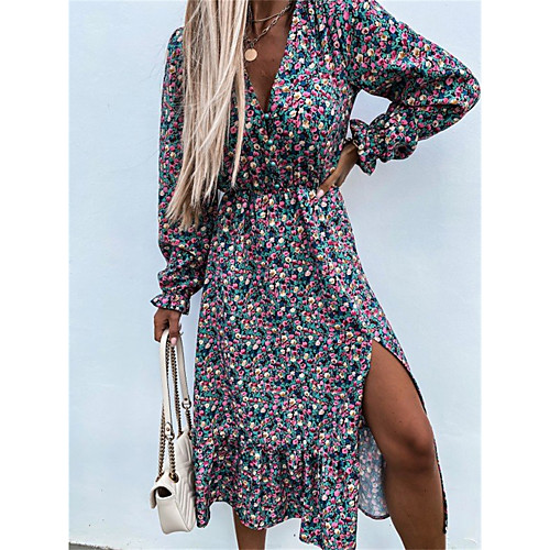 Women's Swing Dress Midi Dress Blue Blushing Pink Red Apricot Long Sleeve Dot Split Print Spring Summer V Neck Casual 2021 S M L XXL XXXL
Women's Swing Dress Midi Dress Blue Blushing Pink Red Apricot Long Sleeve Dot Split Print Spring Summer V Neck Casual 2021 S M L XXL XXXL