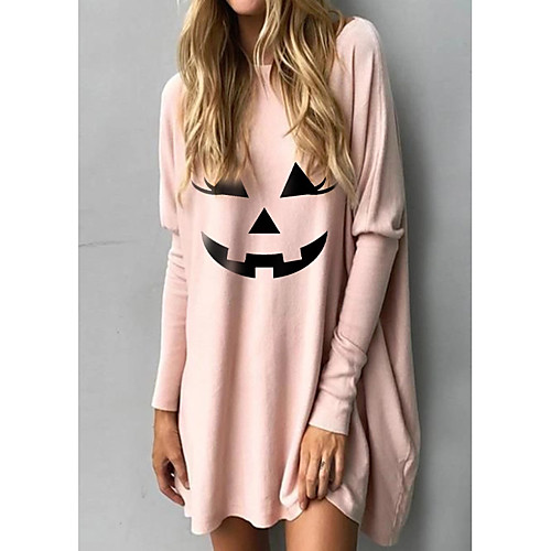 Women's Loose Short Mini Dress Light Pink Black Long Sleeve Graphic Print Fall Spring Round Neck Casual 2021 M L XL
Women's Loose Short Mini Dress Light Pink Black Long Sleeve Graphic Print Fall Spring Round Neck Casual 2021 M L XL