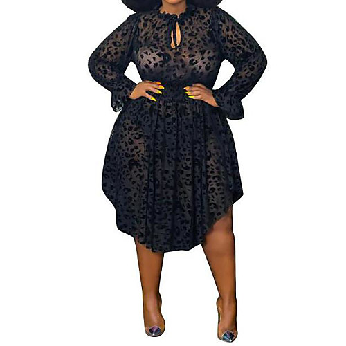 Women's A Line Dress Knee Length Dress Black Long Sleeve Leopard Print Spring Summer Casual Sexy 2021 L XL XXL XXXL 4XL 5XL
Women's A Line Dress Knee Length Dress Black Long Sleeve Leopard Print Spring Summer Casual Sexy 2021 L XL XXL XXXL 4XL 5XL