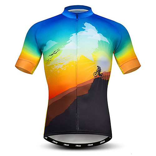 21Grams Men's Short Sleeve Cycling Jersey Summer Elastane Lycra Polyester BlueYellow Yellow Blue Novelty Bike Jersey Top Mountain Bike MTB Road Bike Cycling Quick Dry Moisture Wicking Breathable
21Grams Men's Short Sleeve Cycling Jersey Summer Elastane Lycra Polyester BlueYellow Yellow Blue Novelty Bike Jersey Top Mountain Bike MTB Road Bike Cycling Quick Dry Moisture Wicking Breathable