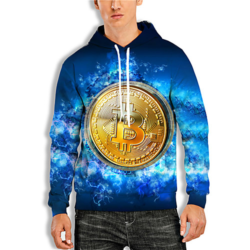 Men's Unisex Hoodie Graphic Prints Bitcoin Print Daily Sports 3D Print 3D Print Casual Hoodies Sweatshirts Blue
Men's Unisex Hoodie Graphic Prints Bitcoin Print Daily Sports 3D Print 3D Print Casual Hoodies Sweatshirts Blue