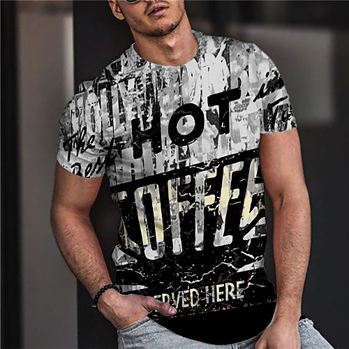 Men's Unisex Tee T shirt Shirt 3D Print Graphic Prints Letter Print Short Sleeve Daily Tops Casual Designer Big and Tall Black / White
Men's Unisex Tee T shirt Shirt 3D Print Graphic Prints Letter Print Short Sleeve Daily Tops Casual Designer Big and Tall Black / White