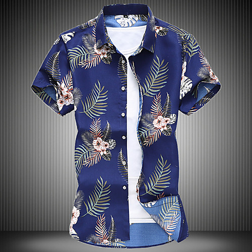 Men's Shirt Other Prints Floral Color Block Leaves Print Short Sleeve Street Tops Fashion Streetwear Cool Beach Blue White Red
Men's Shirt Other Prints Floral Color Block Leaves Print Short Sleeve Street Tops Fashion Streetwear Cool Beach Blue White Red