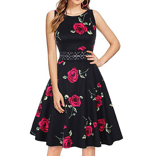 Women's A Line Dress Knee Length Dress Green Dusty Blue Red Navy Blue Sleeveless Print Print Fall Summer Round Neck Elegant 2021 S M L XL XXL
Women's A Line Dress Knee Length Dress Green Dusty Blue Red Navy Blue Sleeveless Print Print Fall Summer Round Neck Elegant 2021 S M L XL XXL