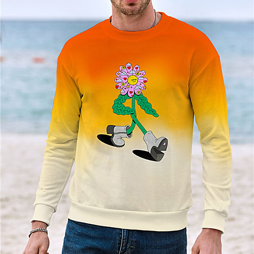Men's Unisex Sweatshirt Graphic Prints Flower Print Daily Sports 3D Print 3D Print Casual Hoodies Sweatshirts Orange
Men's Unisex Sweatshirt Graphic Prints Flower Print Daily Sports 3D Print 3D Print Casual Hoodies Sweatshirts Orange