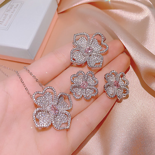 Women's Clear Cubic Zirconia Jewelry Set Bridal Jewelry Sets Chandelier Floral Theme Flower Luxury Elegant Fashion European Sweet Earrings Jewelry Silver For Wedding Anniversary Party Evening Formal
Women's Clear Cubic Zirconia Jewelry Set Bridal Jewelry Sets Chandelier Floral Theme Flower Luxury Elegant Fashion European Sweet Earrings Jewelry Silver For Wedding Anniversary Party Evening Formal