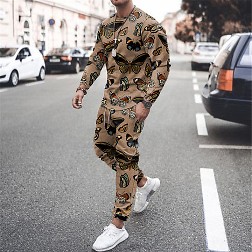 Men's T-shirt Suits Tee T shirt Shirt Butterfly Graphic Prints Animal Plus Size Long Sleeve Casual Tops Basic Designer Slim Fit Big and Tall Brown
Men's T-shirt Suits Tee T shirt Shirt Butterfly Graphic Prints Animal Plus Size Long Sleeve Casual Tops Basic Designer Slim Fit Big and Tall Brown