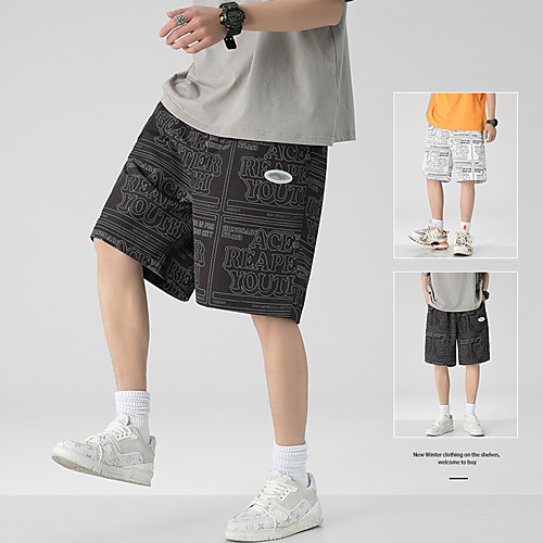 Men's Casual / Sporty Outdoor Casual Shorts Pants Graffiti Knee Length White Black
Men's Casual / Sporty Outdoor Casual Shorts Pants Graffiti Knee Length White Black