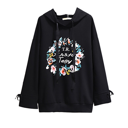 Women's Plus Size Tops Hoodie Sweatshirt Floral Graphic Letter Print Long Sleeve Basic Fall Winter White Black Big Size XXL 3XL 4XL 5XL 6XL
Women's Plus Size Tops Hoodie Sweatshirt Floral Graphic Letter Print Long Sleeve Basic Fall Winter White Black Big Size XXL 3XL 4XL 5XL 6XL