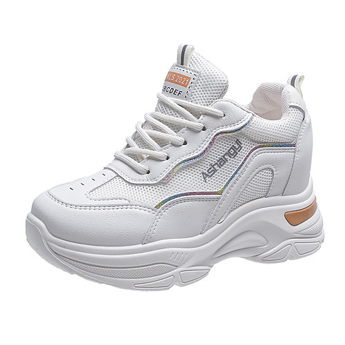 Women's Trainers Athletic Shoes Hidden Heel Round Toe Booties Ankle Boots Daily Mesh PU Solid Colored Silver Gold
Women's Trainers Athletic Shoes Hidden Heel Round Toe Booties Ankle Boots Daily Mesh PU Solid Colored Silver Gold