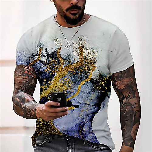 Men's Unisex Tee T shirt Shirt 3D Print Graphic Prints Running water Print Short Sleeve Daily Tops Casual Designer Big and Tall Blue
Men's Unisex Tee T shirt Shirt 3D Print Graphic Prints Running water Print Short Sleeve Daily Tops Casual Designer Big and Tall Blue