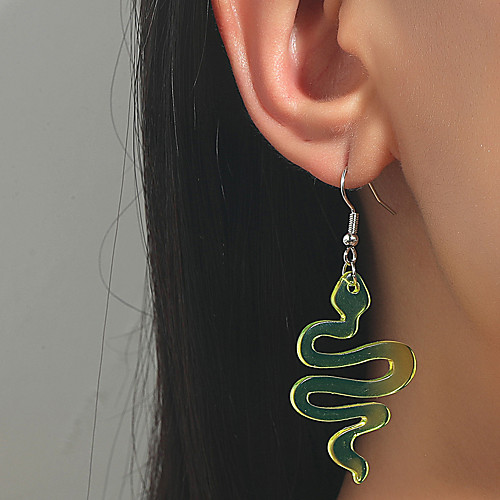 Women's Earrings Vintage Style Snake Stylish Vintage European Trendy Earrings Jewelry Yellow / Green / Orange For Party Evening Street Date Beach Festival
Women's Earrings Vintage Style Snake Stylish Vintage European Trendy Earrings Jewelry Yellow / Green / Orange For Party Evening Street Date Beach Festival