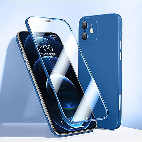 Full Body Protective Phone Case For iPhone 12 Po max iPhone 12 Pro iPhone 12 Ultra Slim With Built-in Tempered Glass Screen Protector Shockproof Dustproof Phone Cover
Full Body Protective Phone Case For iPhone 12 Po max iPhone 12 Pro iPhone 12 Ultra Slim With Built-in Tempered Glass Screen Protector Shockproof Dustproof Phone Cover