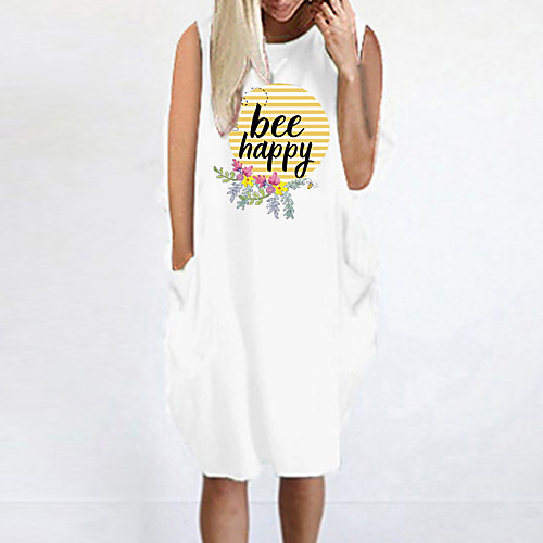 Women's T Shirt Dress Tee Dress Knee Length Dress Blue Yellow Fuchsia Gray Green White Black Sleeveless Print Letter Summer Round Neck Casual Oversized 2021 S M L XL XXL 3XL 4XL 5XL
Women's T Shirt Dress Tee Dress Knee Length Dress Blue Yellow Fuchsia Gray Green White Black Sleeveless Print Letter Summer Round Neck Casual Oversized 2021 S M L XL XXL 3XL 4XL 5XL