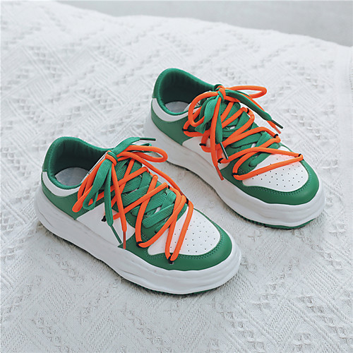 Women's Sneakers Flat Heel Round Toe Booties Ankle Boots Daily Home PU Green White
Women's Sneakers Flat Heel Round Toe Booties Ankle Boots Daily Home PU Green White