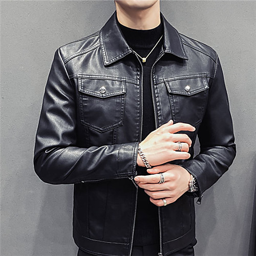 Men's Jacket Daily Fall Winter Regular Coat Regular Fit Windproof Casual Jacket Long Sleeve Solid Color Patchwork Black
Men's Jacket Daily Fall Winter Regular Coat Regular Fit Windproof Casual Jacket Long Sleeve Solid Color Patchwork Black