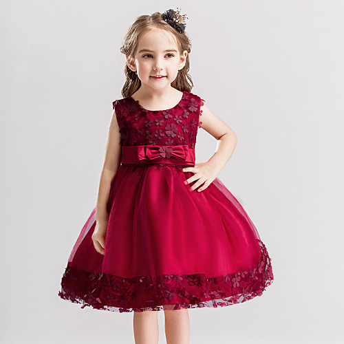 Ball Gown Knee Length Flower Girl Dresses Party Satin Sleeveless Jewel Neck with Bow(s)
Ball Gown Knee Length Flower Girl Dresses Party Satin Sleeveless Jewel Neck with Bow(s)