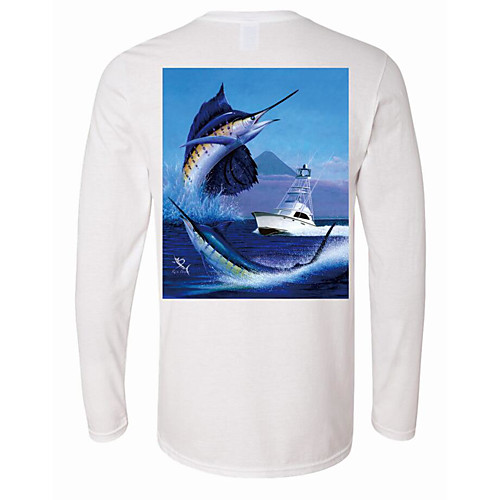 CAWANFLY Men's Fishing Shirt Outdoor Long Sleeve UPF50 UV Protection Quick Dry Lightweight Breathable Top Autumn / Fall Spring Summer Athleisure Fishing Camping & Hiking White / Micro-elastic
CAWANFLY Men's Fishing Shirt Outdoor Long Sleeve UPF50 UV Protection Quick Dry Lightweight Breathable Top Autumn / Fall Spring Summer Athleisure Fishing Camping & Hiking White / Micro-elastic