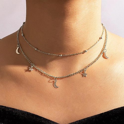 Women's Necklace Star Romantic Fashion Classic Sweet Alloy Silver 35-39 cm Necklace Jewelry 1pc For Party Evening Street Beach Festival
Women's Necklace Star Romantic Fashion Classic Sweet Alloy Silver 35-39 cm Necklace Jewelry 1pc For Party Evening Street Beach Festival
