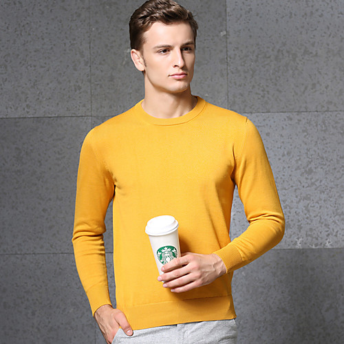 Men's Stylish Vintage Style Knitted Solid Color Pullover Sweater Long Sleeve Sweater Cardigans Crew Neck Fall Winter Blue Purple Yellow
Men's Stylish Vintage Style Knitted Solid Color Pullover Sweater Long Sleeve Sweater Cardigans Crew Neck Fall Winter Blue Purple Yellow