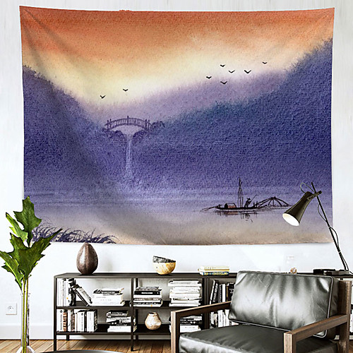 Chinese Ink Painting Style Wall Tapestry Art Decor Blanket Curtain Hanging Home Bedroom Living Room Decoration Polyester
Chinese Ink Painting Style Wall Tapestry Art Decor Blanket Curtain Hanging Home Bedroom Living Room Decoration Polyester