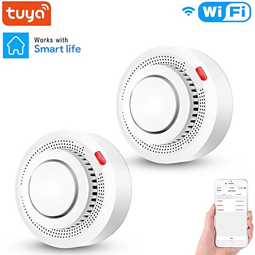 Independent WiFi Smoke Detector Home Security Fire Alarm System Tuya Smart Smoke Sensor APP Message Push 80db Sound
Independent WiFi Smoke Detector Home Security Fire Alarm System Tuya Smart Smoke Sensor APP Message Push 80db Sound