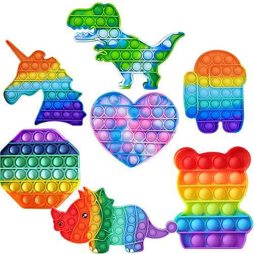 1PC Fidget Toy Rainbow Push Pop Bubble Anti Anxiety Sensory Toy Bubble Pop Stress Reliever Durable & Washable Soft Silicone Squeeze Fidget Toy Perfect for Adults & Kids
1PC Fidget Toy Rainbow Push Pop Bubble Anti Anxiety Sensory Toy Bubble Pop Stress Reliever Durable & Washable Soft Silicone Squeeze Fidget Toy Perfect for Adults & Kids