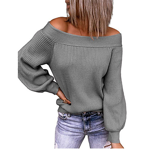 Women's Stylish Knitted Solid Color Sweater Long Sleeve Sweater Cardigans Off Shoulder Fall Winter Blue Blushing Pink Wine
Women's Stylish Knitted Solid Color Sweater Long Sleeve Sweater Cardigans Off Shoulder Fall Winter Blue Blushing Pink Wine