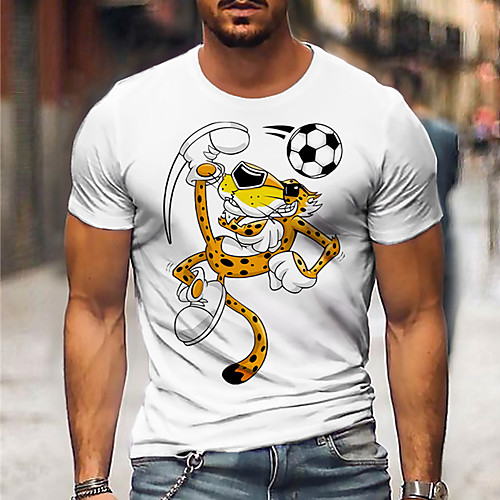 Men's Unisex Tee T shirt Shirt Hot Stamping Graphic Prints Football Print Short Sleeve Casual Tops Cotton Basic Designer Big and Tall White
Men's Unisex Tee T shirt Shirt Hot Stamping Graphic Prints Football Print Short Sleeve Casual Tops Cotton Basic Designer Big and Tall White