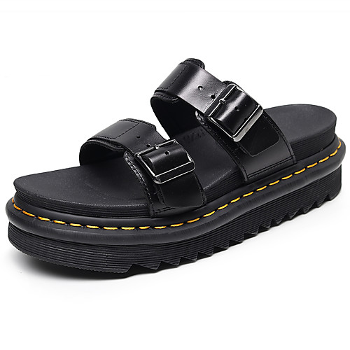 Women's Sandals Flat Heel Open Toe Booties Ankle Boots Daily Home Leather Solid Colored Black
Women's Sandals Flat Heel Open Toe Booties Ankle Boots Daily Home Leather Solid Colored Black