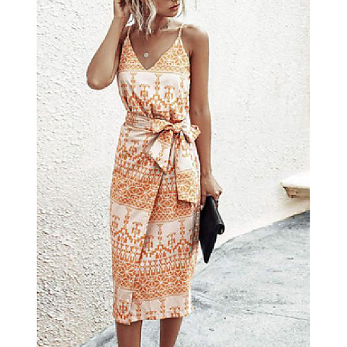 Women's Wrap Dress Midi Dress Glamour orange Green White Black Leopard Print Geometic Flower Bowknot Spring Summer V Neck Bohemian Style Casual 2021 S M L XL
Women's Wrap Dress Midi Dress Glamour orange Green White Black Leopard Print Geometic Flower Bowknot Spring Summer V Neck Bohemian Style Casual 2021 S M L XL