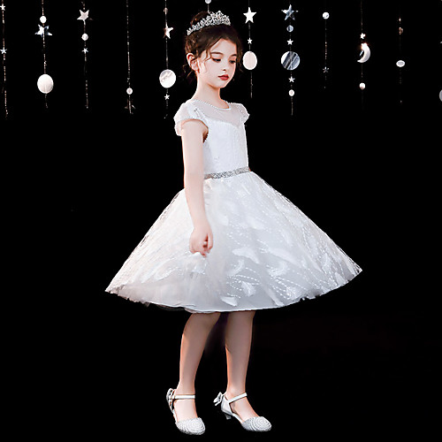A-Line Knee Length Flower Girl Dresses Party Chiffon Cap Sleeve Jewel Neck with Pattern / Print
A-Line Knee Length Flower Girl Dresses Party Chiffon Cap Sleeve Jewel Neck with Pattern / Print