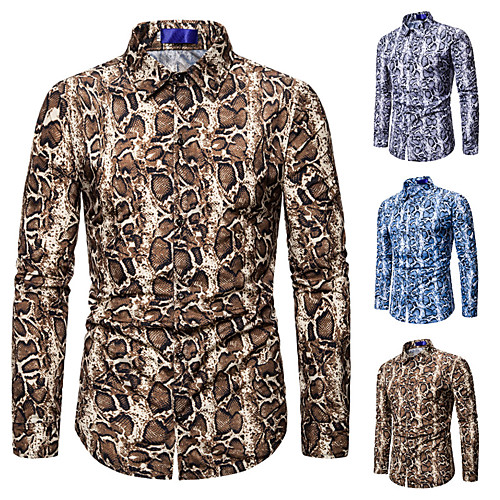 Men's Shirt Snake Print Long Sleeve Casual Tops Exaggerated Blue Yellow White
Men's Shirt Snake Print Long Sleeve Casual Tops Exaggerated Blue Yellow White