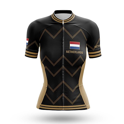 21Grams Women's Short Sleeve Cycling Jersey Summer Spandex Black Netherlands Bike Top Mountain Bike MTB Road Bike Cycling Quick Dry Moisture Wicking Sports Clothing Apparel / Stretchy / Athleisure
21Grams Women's Short Sleeve Cycling Jersey Summer Spandex Black Netherlands Bike Top Mountain Bike MTB Road Bike Cycling Quick Dry Moisture Wicking Sports Clothing Apparel / Stretchy / Athleisure