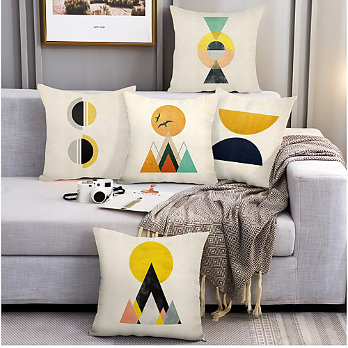 Geometric Double Side Cushion Cover 5PC Soft Decorative Square Throw Pillow Cover Cushion Case Pillowcase for Bedroom Livingroom Superior Quality Machine Washable Outdoor Cushion for Sofa Couch Bed Chair
Geometric Double Side Cushion Cover 5PC Soft Decorative Square Throw Pillow Cover Cushion Case Pillowcase for Bedroom Livingroom Superior Quality Machine Washable Outdoor Cushion for Sofa Couch Bed Chair