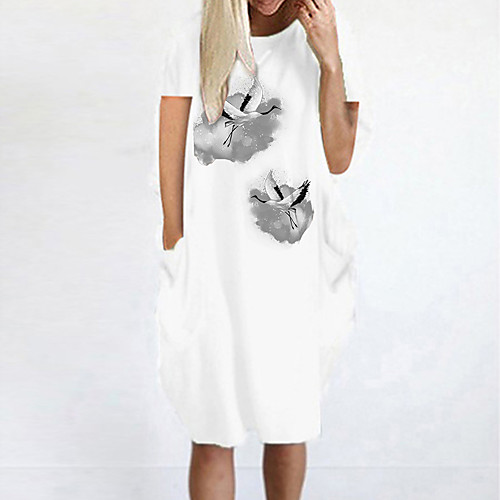 Women's T Shirt Dress Tee Dress Knee Length Dress Blue Yellow Fuchsia Gray Green White Black Short Sleeve Animal Summer Round Neck Casual Oversized 2021 S M L XL XXL 3XL 4XL 5XL
Women's T Shirt Dress Tee Dress Knee Length Dress Blue Yellow Fuchsia Gray Green White Black Short Sleeve Animal Summer Round Neck Casual Oversized 2021 S M L XL XXL 3XL 4XL 5XL