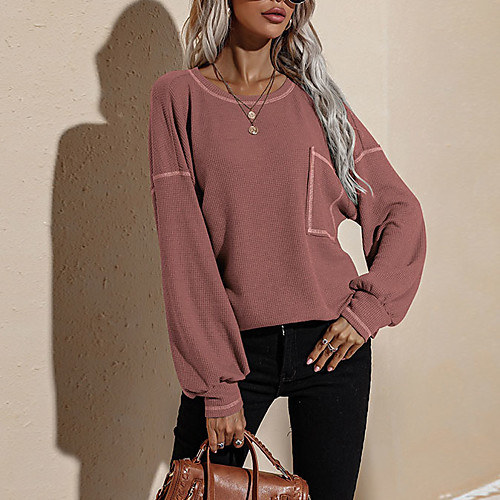 Women's Sweatshirt Pullover Solid Color Print Daily Sports Other Prints Sportswear Streetwear Hoodies Sweatshirts Wine Khaki Green
Women's Sweatshirt Pullover Solid Color Print Daily Sports Other Prints Sportswear Streetwear Hoodies Sweatshirts Wine Khaki Green