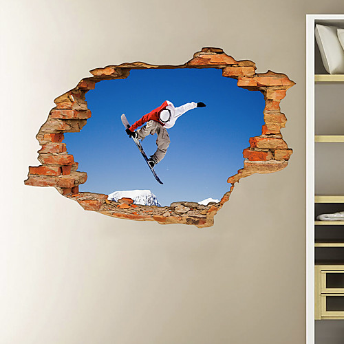 3D Broken Wall Skateboard Men's Home Children's Room Background Decoration Can Be Removed Stickers
3D Broken Wall Skateboard Men's Home Children's Room Background Decoration Can Be Removed Stickers