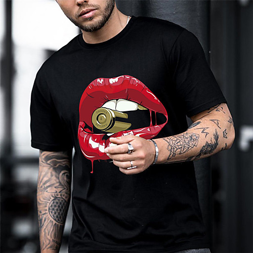 Men's Tee T shirt Shirt 3D Print Graphic Mouth Plus Size Short Sleeve Casual Tops Basic Designer Slim Fit Big and Tall A B C
Men's Tee T shirt Shirt 3D Print Graphic Mouth Plus Size Short Sleeve Casual Tops Basic Designer Slim Fit Big and Tall A B C