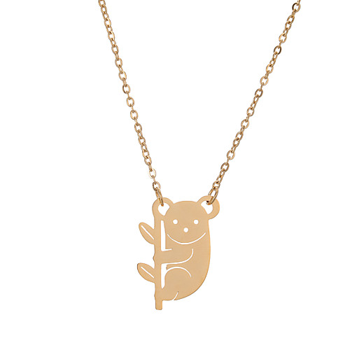 lureme Cute Stainless Steel Dinosaur Necklace Koala Necklace Whale Necklace for Women
lureme Cute Stainless Steel Dinosaur Necklace Koala Necklace Whale Necklace for Women