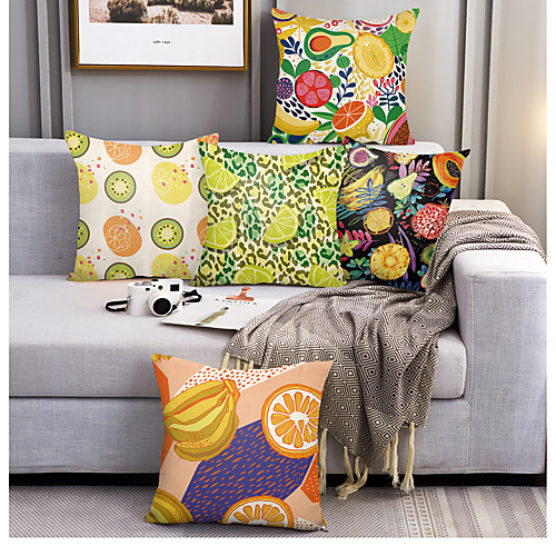 Summer Fruit Double Side Cushion Cover 5PC Soft Decorative Square Throw Pillow Cover Cushion Case Pillowcase for Bedroom Livingroom Superior Quality Machine Washable Outdoor Cushion for Sofa Couch Bed Chair
Summer Fruit Double Side Cushion Cover 5PC Soft Decorative Square Throw Pillow Cover Cushion Case Pillowcase for Bedroom Livingroom Superior Quality Machine Washable Outdoor Cushion for Sofa Couch Bed Chair
