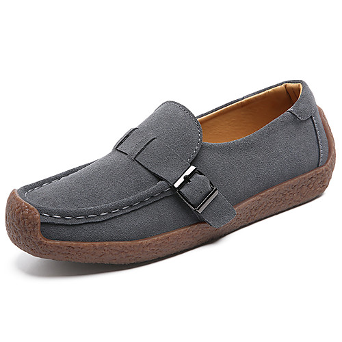 Women's Loafers & Slip-Ons Flat Heel Round Toe Booties Ankle Boots Daily Work Suede Button Solid Colored Blue Gray Green
Women's Loafers & Slip-Ons Flat Heel Round Toe Booties Ankle Boots Daily Work Suede Button Solid Colored Blue Gray Green