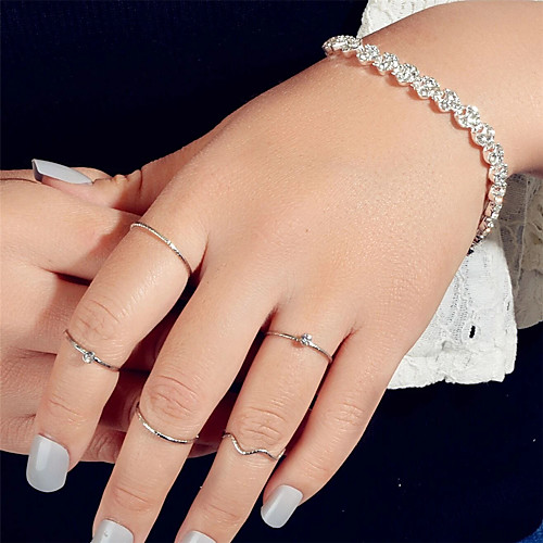 Jewelry 5pcs Ring Set Geometrical Joy Statement Elegant Fashion Classic Holiday Earrings Jewelry Silver For Gift Formal Prom Beach Festival 1 set
Jewelry 5pcs Ring Set Geometrical Joy Statement Elegant Fashion Classic Holiday Earrings Jewelry Silver For Gift Formal Prom Beach Festival 1 set
