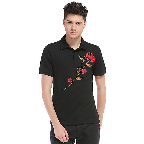 Men's T shirt Other Prints Graphic Rose Short Sleeve Daily Tops Comfortable White Black
Men's T shirt Other Prints Graphic Rose Short Sleeve Daily Tops Comfortable White Black